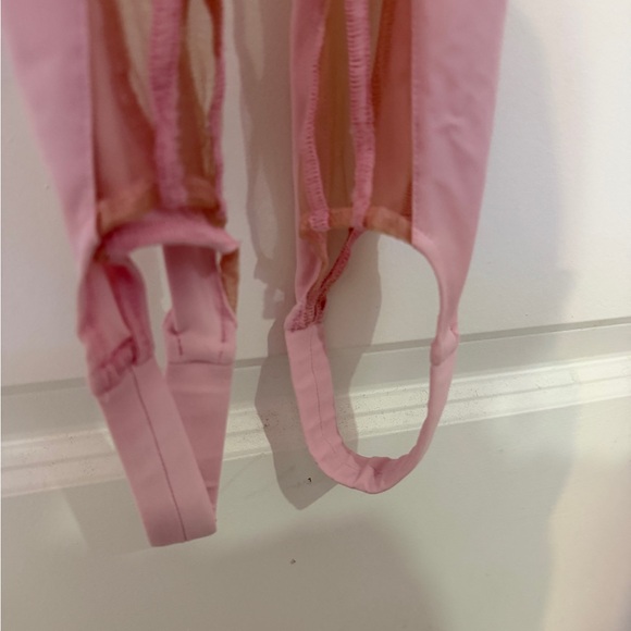 MUGLER - Lvr Exclusive Jersey & Tulle Jumpsuit - Picture 6 of 9